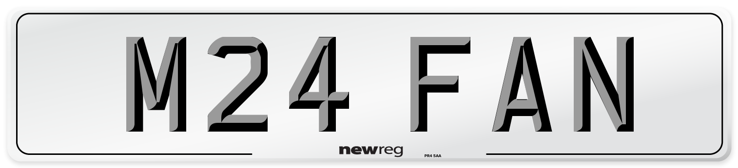 M24 FAN Number Plate from New Reg